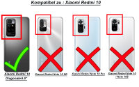 Handyhülle Xiaomi Redmi 10 2022 Hülle Handy Tasche Schutzhülle Wallet Case Etui Pink
