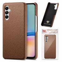 Hülle Handyhülle Stoßfeste Handy Tasche Ultra-Dünn Case Leder Bumper für Samsung Galaxy A05s Braun