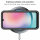 Handyhülle für Samsung Galaxy A25 5G – 360° Bumper Case mit Displayschutz Schwarz