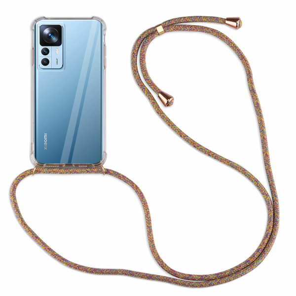 Handykette für Xiaomi 12T /12T Pro 5G Handyhülle mit Band Hüllel Handy Tasche Rainbow
