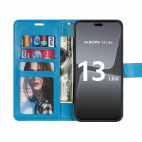 Hülle für Xiaomi 13 Lite Handyhülle Handy Tasche Klapphülle Wallet Case Etui Blau