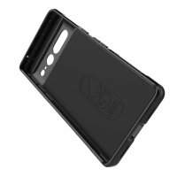 Hülle für Google Pixel 7 Pro Handyhülle Handy Tasche Back Cover Bumper TPU Case Schwarz