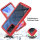 Hülle für Xiaomi Redmi Note 11 Pro 5G / 12 Pro 4G Handyhülle Cover 2-teilig Case Rot