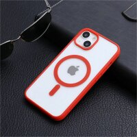 Handyhülle für Apple iPhone 14 Pro – Magnet Case Rot