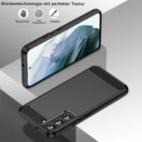 Schutz Hülle für Samsung Galaxy S22, S22+, S22 Ultra, Silikon Case Outdoor TPU Galaxy S22 ( Carbon )