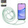 Handykette für Samsung Hanyhülle mit Band Hülle mit Kodel Smartphone Halskette Galaxy A15 Mintgrün