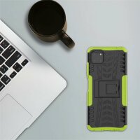 Schutz Hülle für Samsung Galaxy A22 Handyhülle Handytasche Outdoor Case Schale Galaxy A22 5G Grün