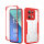 360° Grad Hülle Xiaomi Redmi Note 13 4G vollschutz Integriertem Displayschutz Rot