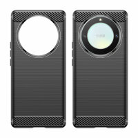 Carbon Hülle für Honor Magic5 Lite 5G Handyhülle Back Cover Handy Tasche Bumper