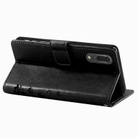 Huawei P20 Handy Tasche Handyhülle Wallet Schutz Buch Hülle Blumen Flip Cover