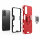 Hülle für Xiaomi Redmi Note 11 / 11S, Schutzhülle Ring Case Silikon Cover Bumper Rot