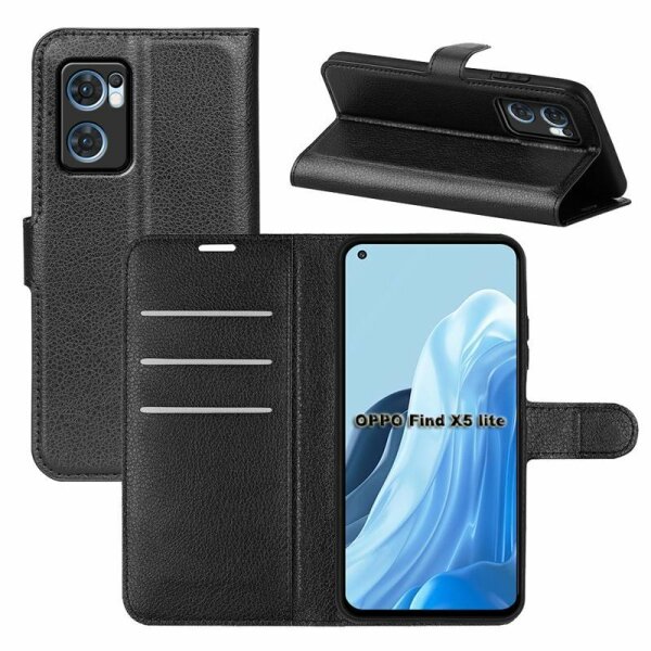Handyhülle Oppo Find X5 Lite Handy Tasche Hülle Flip Cover Wallet Case Etui Neu