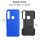 Handy Tasche Lenovo Motorola Panzer Hülle Hybrid Case Cover Schutzhülle Bumper Motorola Moto G8 Play Blau