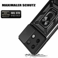 Outdoor Panzer Hülle Xiaomi Redmi Note 13 5G Handyhülle Kameraschutz Ringhalter  Schwarz