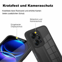 360° Grad Hülle Xiaomi Redmi 12 4G Rundum vollschutz Integriertem Displayschutz Schwarz
