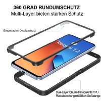 360° Grad Hülle Xiaomi Redmi 12 4G Rundum vollschutz Integriertem Displayschutz Schwarz