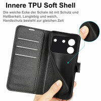 Handy Tasche ZTE Blade A54 Handyhülle Hülle Wallet Case Flip Cover Leder Etui