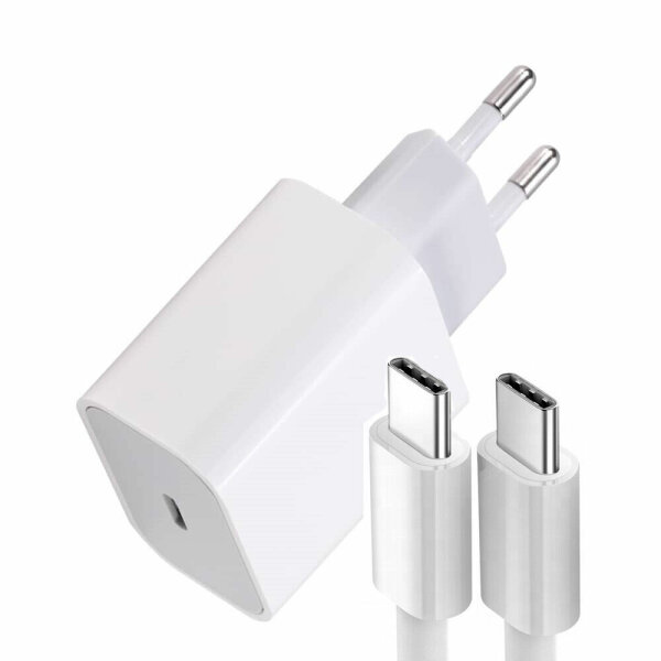 USB-C Schnellladegerät Netzteil 3A 18Watt Weiß inkl. USB-C Kabel betterfon