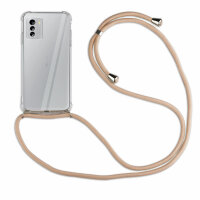 betterfon Handykette für Nokia G60 5G Handyhülle mit Band Hülle Smartphone Kette Beige / Braun