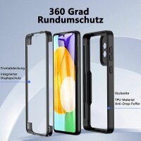 360° Grad Hülle für Samsung Galaxy A33 5G vollschutz Integriertem Displayschutz Rot