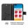 Huawei Handy Tasche Handyhülle Schutz Hülle Blumen Flip Cover Buch Case Etui Huawei P40 Pro Blau