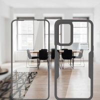 360° Grad Hülle Oppo A16 / A16s Handyhülle vollschutz Integriertem Displayschutz Schwarz