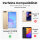 Handy Tasche Huawei Handyhülle Cover Case Klapp Schutz Hülle Etui Wallet Bumper Huawei Y6 2018 Schwarz