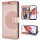 Hülle für Xiaomi Redmi 12C Handyhülle Handy Tasche Klapphülle Wallet Case Etui Rosegold