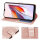 Hülle für Xiaomi Redmi 12C Handyhülle Handy Tasche Klapphülle Wallet Case Etui Rosegold