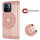 Hülle für Xiaomi Redmi 12C Handyhülle Handy Tasche Klapphülle Wallet Case Etui Rosegold