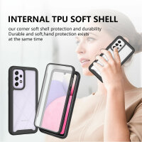 Panzer Hülle Handy Tasche 360 Grad TPU vollschutz mit Integriertem Displayschutz Samsung Galaxy A53 5G