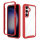 Hülle für Samsung Galaxy S24 Handyhülle 2 Teilig Bumper Case mit Kantenschutz  Rot