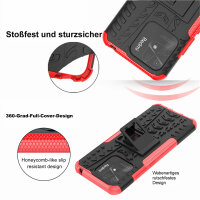Xiaomi Redmi 10C, Schutz Hülle Handy Tasche Outdoor Case Back Cover TPU Bumper Rot