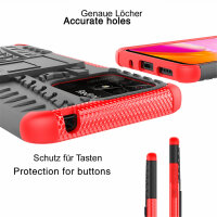 Xiaomi Redmi 10C, Schutz Hülle Handy Tasche Outdoor Case Back Cover TPU Bumper Rot