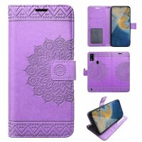Handy Tasche für ZTE Blade Hülle Schutzhülle Klapphülle Flip Case Schale Etui BF Lila Blade A51