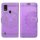 Handy Tasche für ZTE Blade Hülle Schutzhülle Klapphülle Flip Case Schale Etui BF Lila Blade A51
