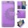 Handy Tasche für ZTE Blade Hülle Schutzhülle Klapphülle Flip Case Schale Etui BF Lila Blade A51