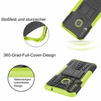 Handy Tasche für SAMSUNG Galaxy Hülle Handyhülle Schutzhülle Outdoor Case Schale Galaxy A20S SM-A207FN Grün