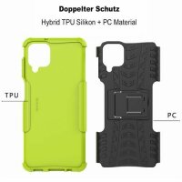 Handy Tasche für SAMSUNG Galaxy Hülle Handyhülle Schutzhülle Outdoor Case Schale Galaxy A20S SM-A207FN Grün