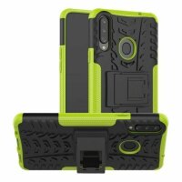 Handy Tasche für SAMSUNG Galaxy Hülle Handyhülle Schutzhülle Outdoor Case Schale Galaxy A20S SM-A207FN Grün