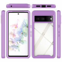Hülle für Google Pixel 7 / 7 Pro Handyhülle Cover 2-teilig TPU Body Bumper Case  Lila Google Pixel 7 Pro