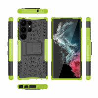Outdoor Hülle für Samsung Galaxy S23 Ultra Handyhülle Handy Tasche Bumper TPU Grün