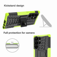 Outdoor Hülle für Samsung Galaxy S23 Ultra Handyhülle Handy Tasche Bumper TPU Grün