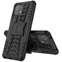 Schutz Hülle Xiaomi Handy Tasche Case Cover Silikon Schale Outdoor Handyhülle BF Xiaomi Mi 11 Lite 5G / 4G Schwarz