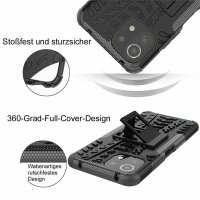 Schutz Hülle Xiaomi Handy Tasche Case Cover Silikon Schale Outdoor Handyhülle BF Xiaomi Mi 11 Lite 5G / 4G Schwarz