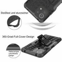 Schutz Hülle Xiaomi Handy Tasche Case Cover Silikon Schale Outdoor Handyhülle BF Xiaomi Mi 11 Lite 5G / 4G Schwarz