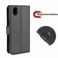 ZTE Handy Tasche Flip Cover Case Buch Klapp Schutz Hülle Etui Wallet Buchtasche ZTE Blade A3 2020 Schwarz