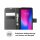 ZTE Handy Tasche Flip Cover Case Buch Klapp Schutz Hülle Etui Wallet Buchtasche ZTE Blade A3 2020 Schwarz