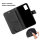 Handy Tasche für Samsung Galaxy A51 SM-A515 Hülle Case Buchhülle Klapphülle TPU Blume Schwarz