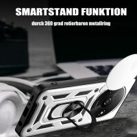 Outdoor Panzer Hülle Xiaomi Redmi A3 Handyhülle mit Kameraschutz Ringhalter Case Silber